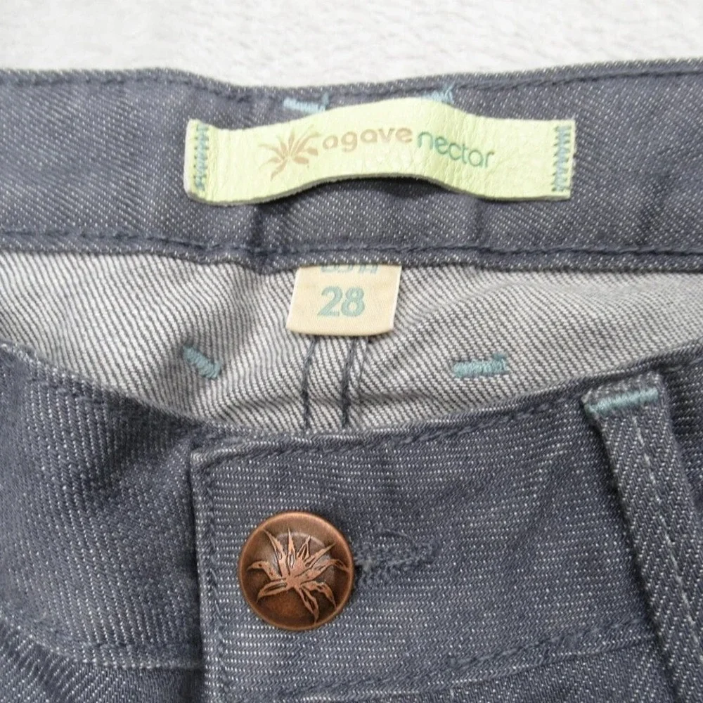 Agave Nectar Mariposa Jeans Women 28‎ Flex Denim Straight Boot UAS Made $198 NEW